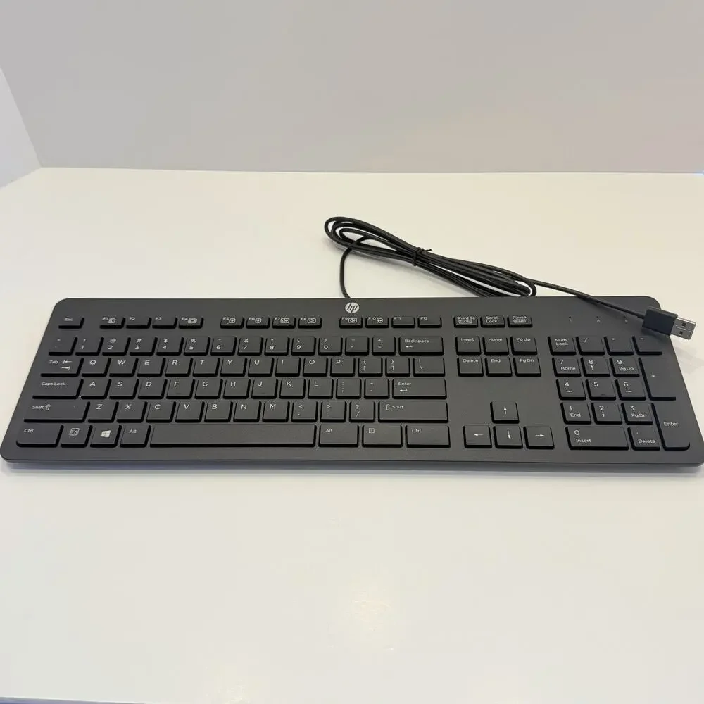 Genuine HP Keyboard 803181-001 USB Slim KB Win 8 US Black NIB